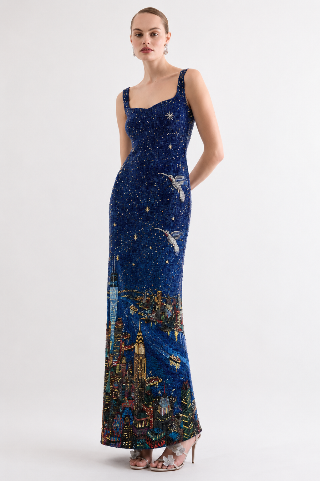 New York Night Hand-beaded Dress
