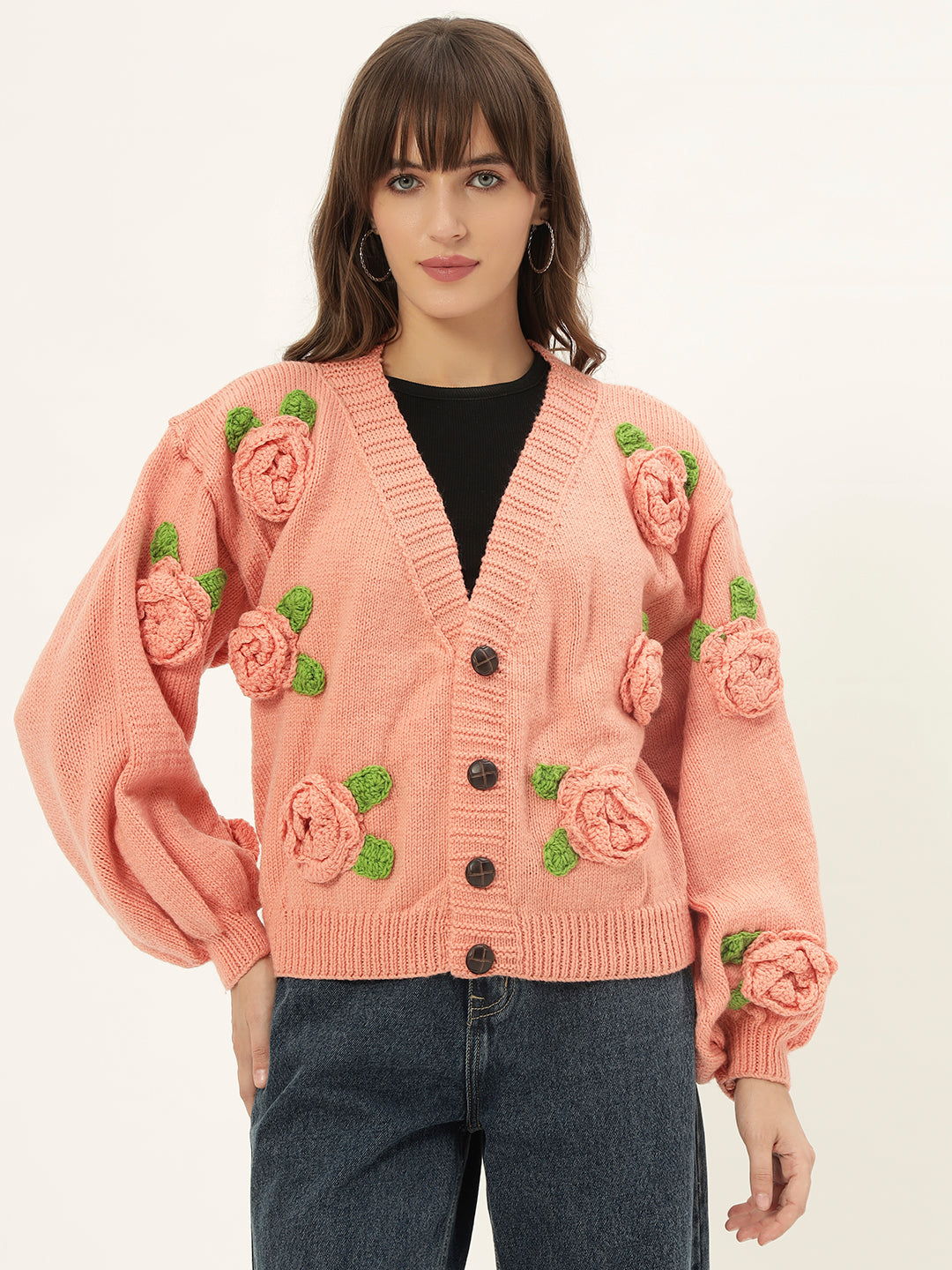 Peachy Rose Cardigan
