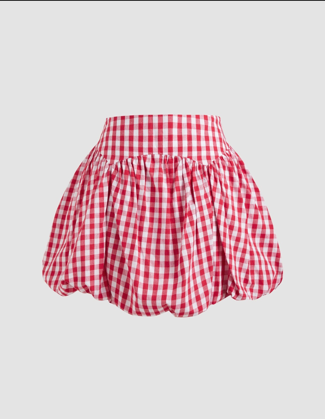 Gingham ballon Skirt