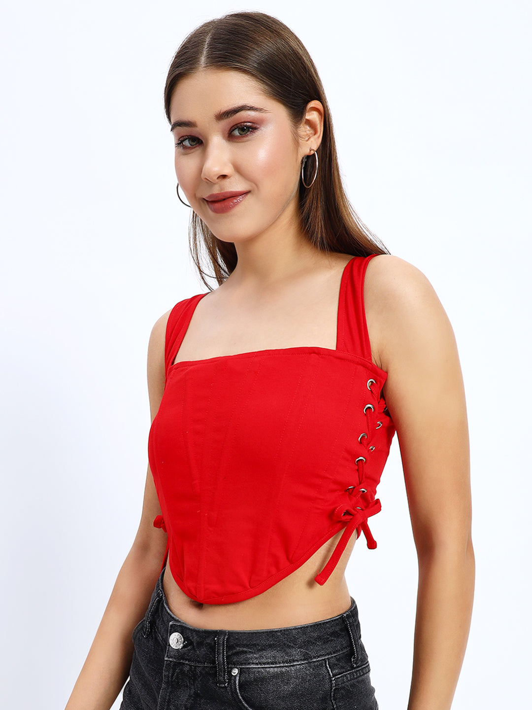 Side Knot Corset Top