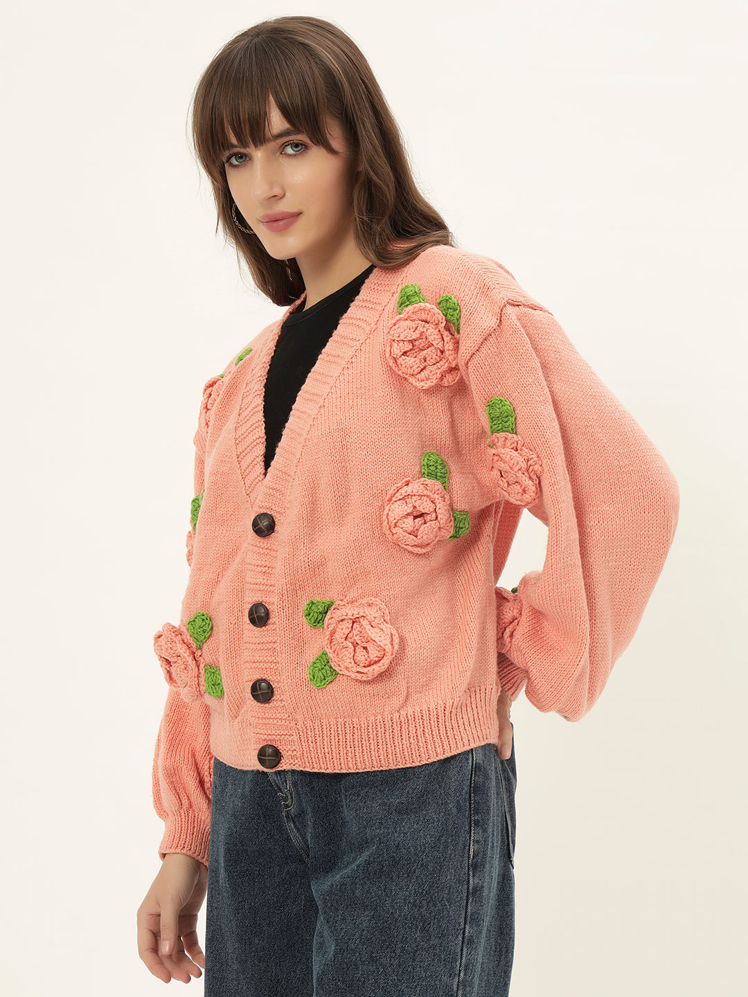 Peachy Rose Cardigan