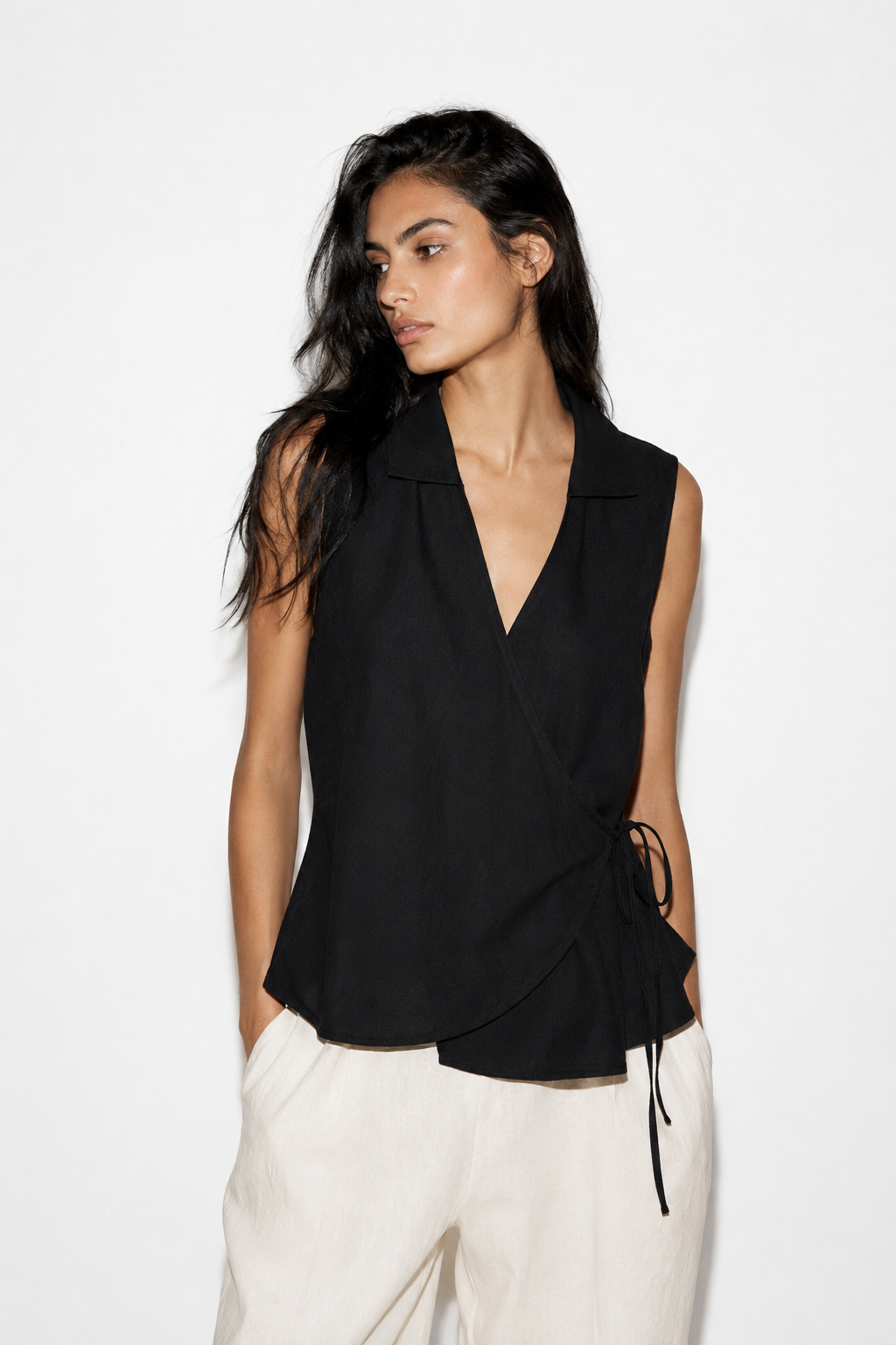 Luna Wrap Waistcoat Top