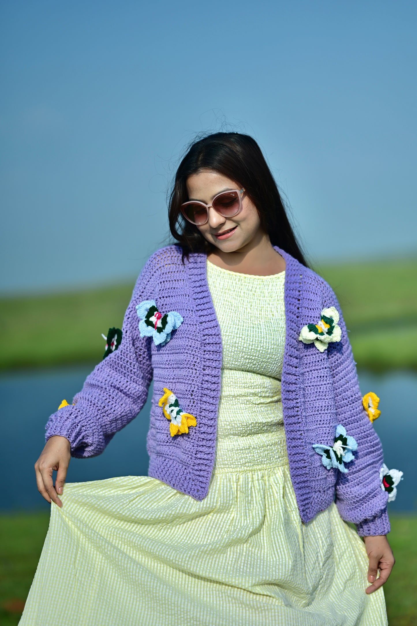 Purple Butterfly Cardigan 🦋
