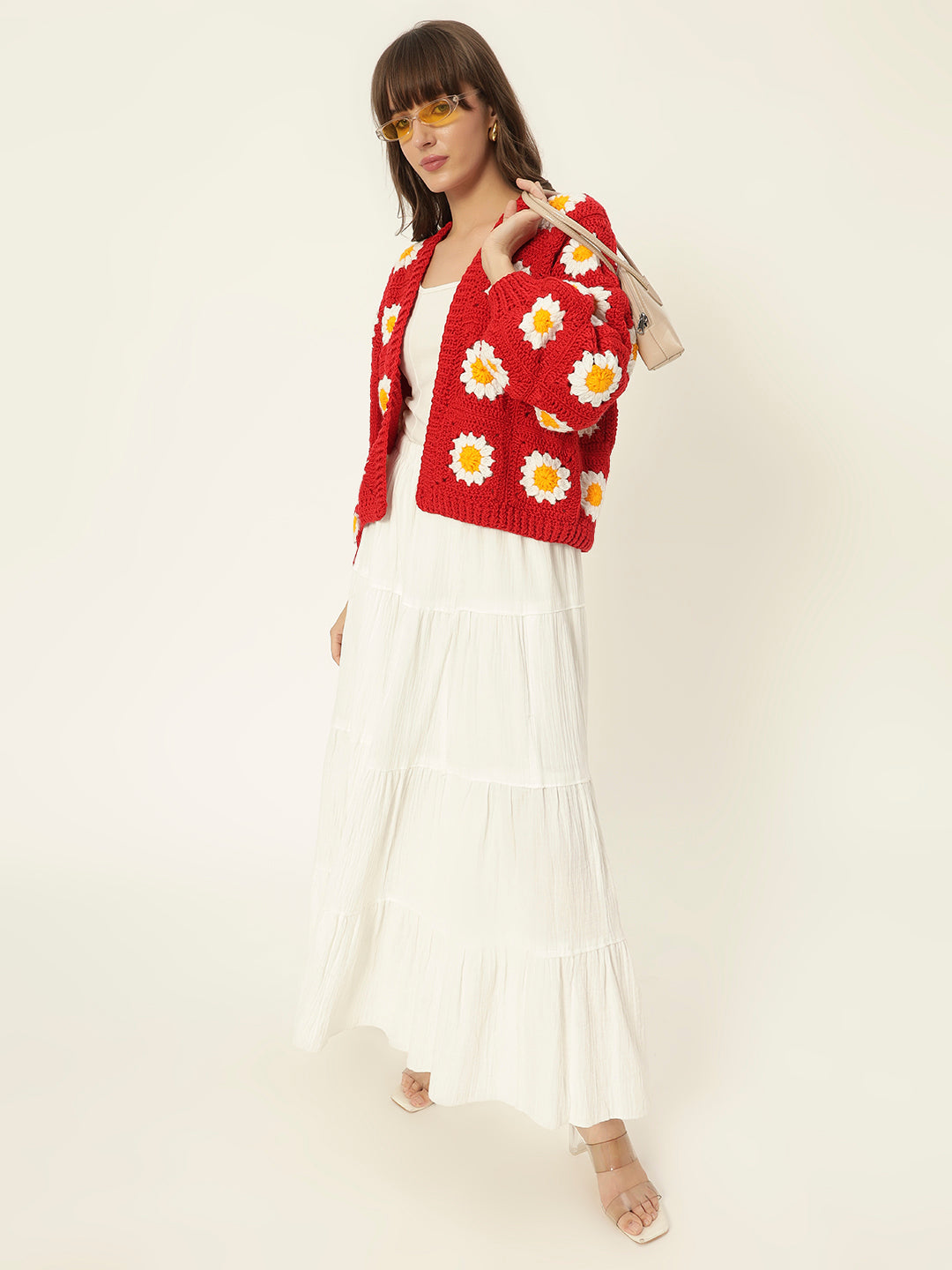 Molly Picnic Cardigan - Red