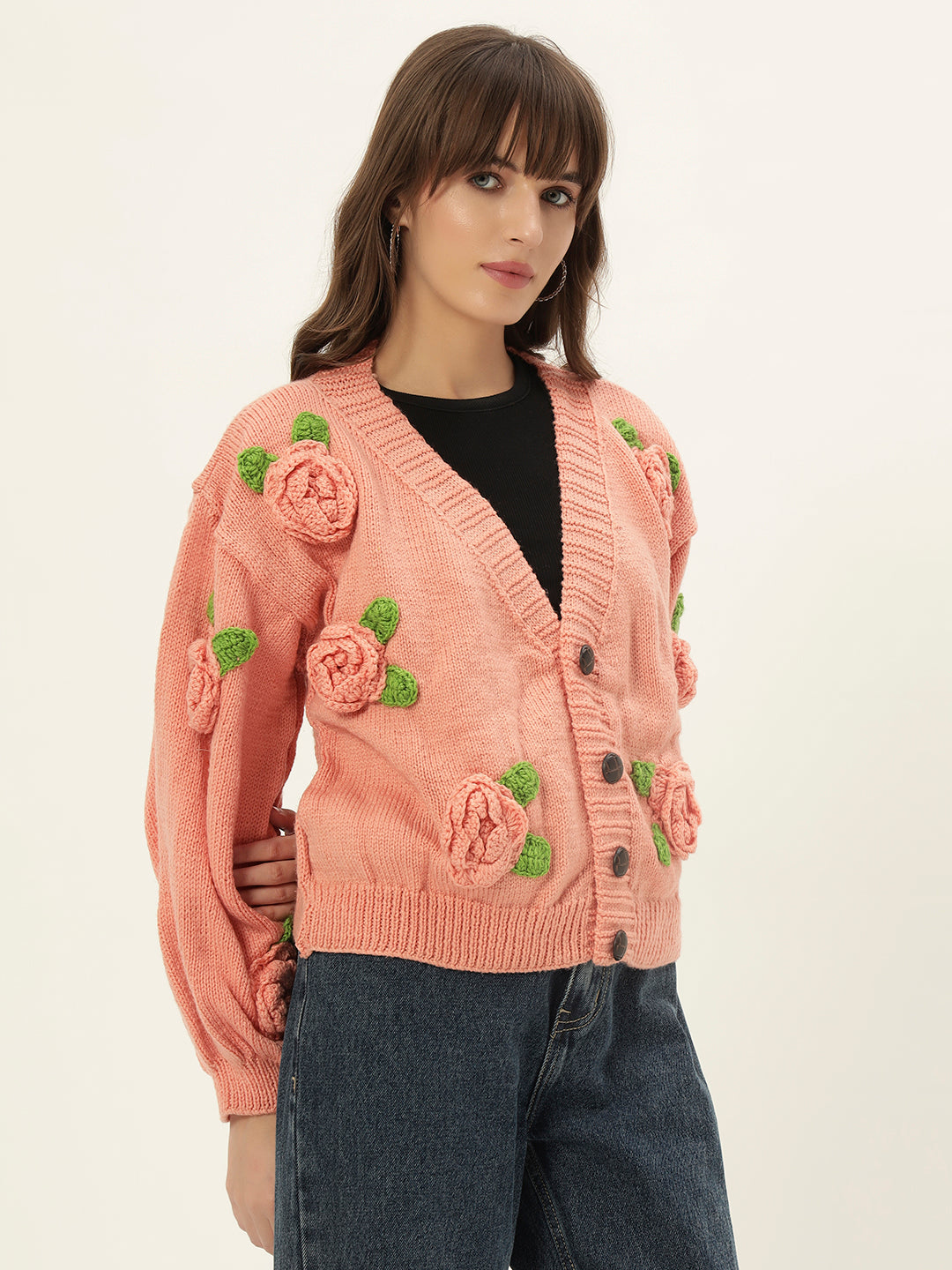 Peachy Rose Cardigan