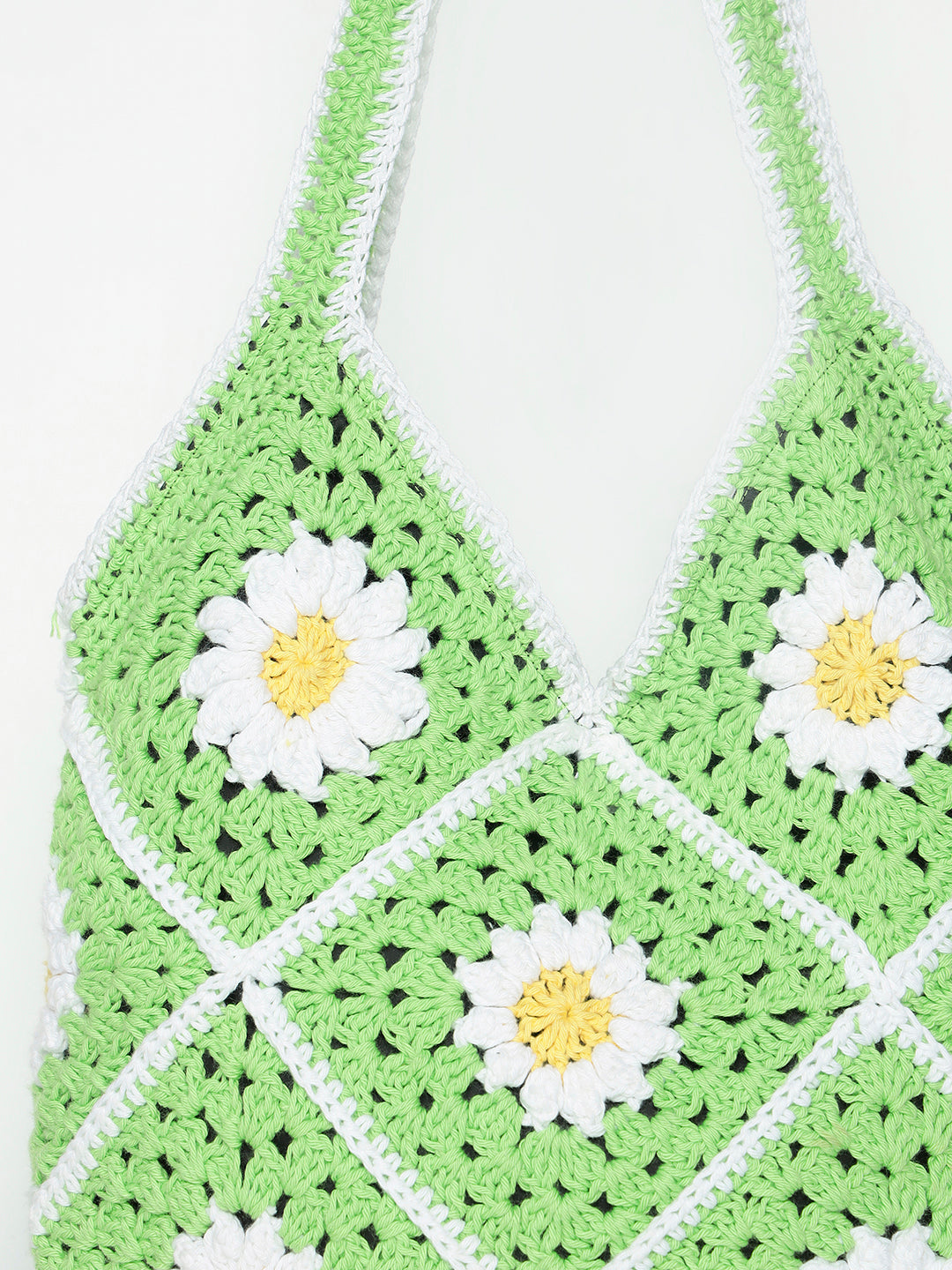 Gigi Handmade Handbag - GreenWhite