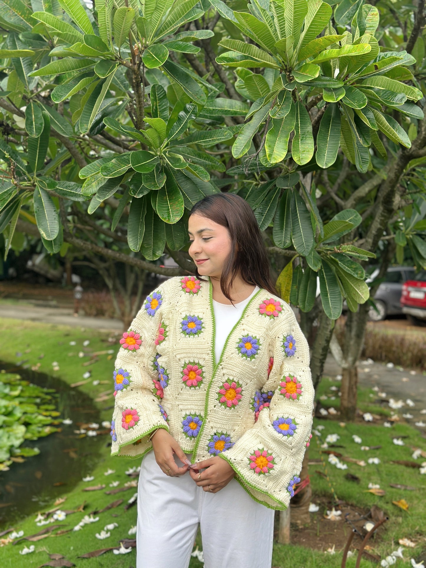 Honey Bun Handmade Cardigan