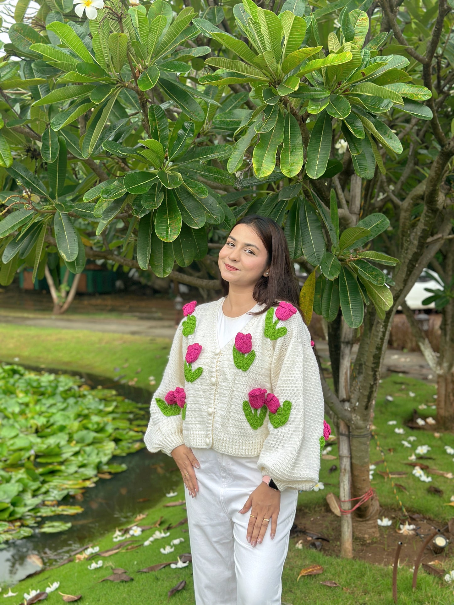 Pink Tulip Cardigan