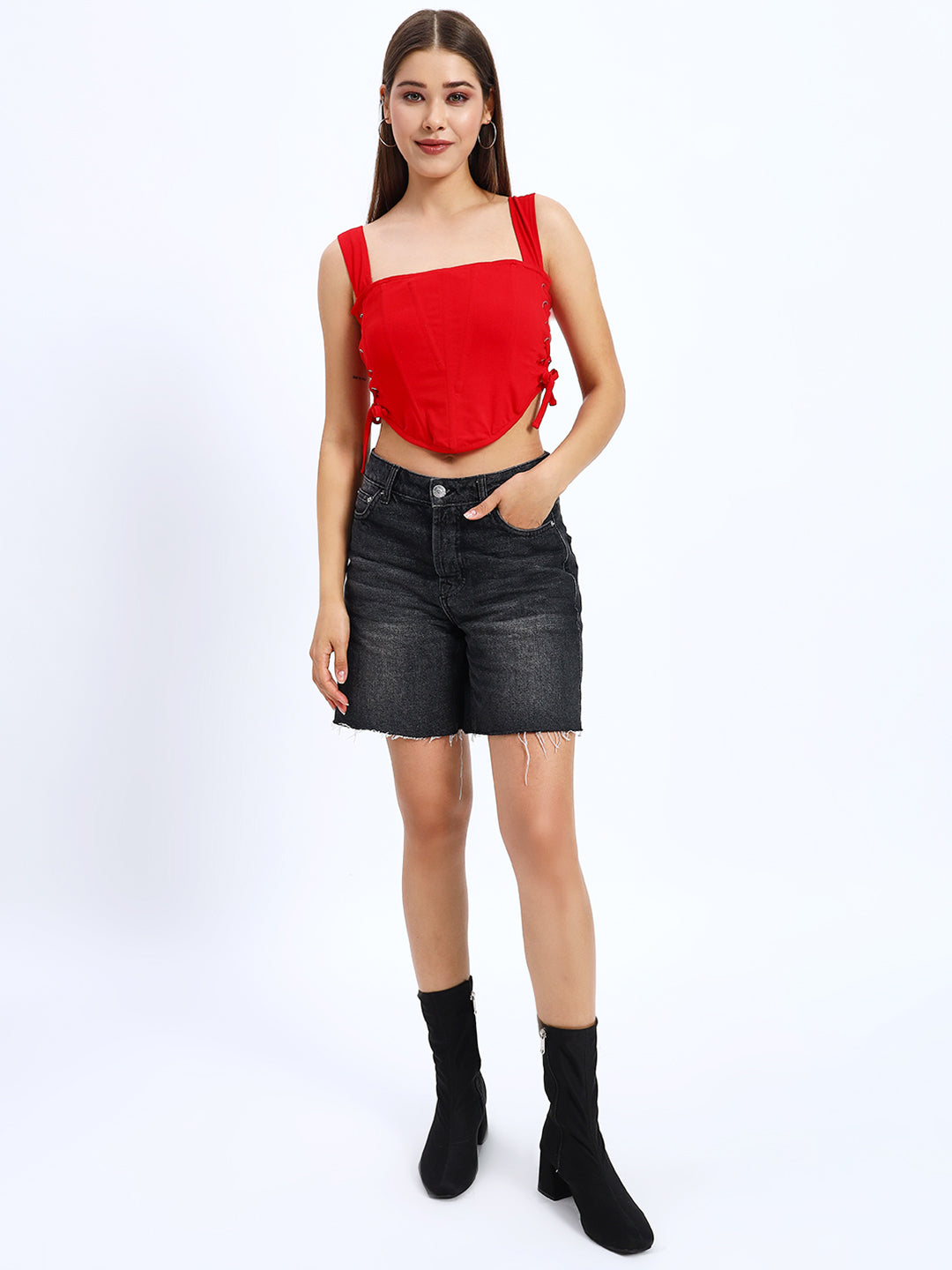 Side Knot Corset Top