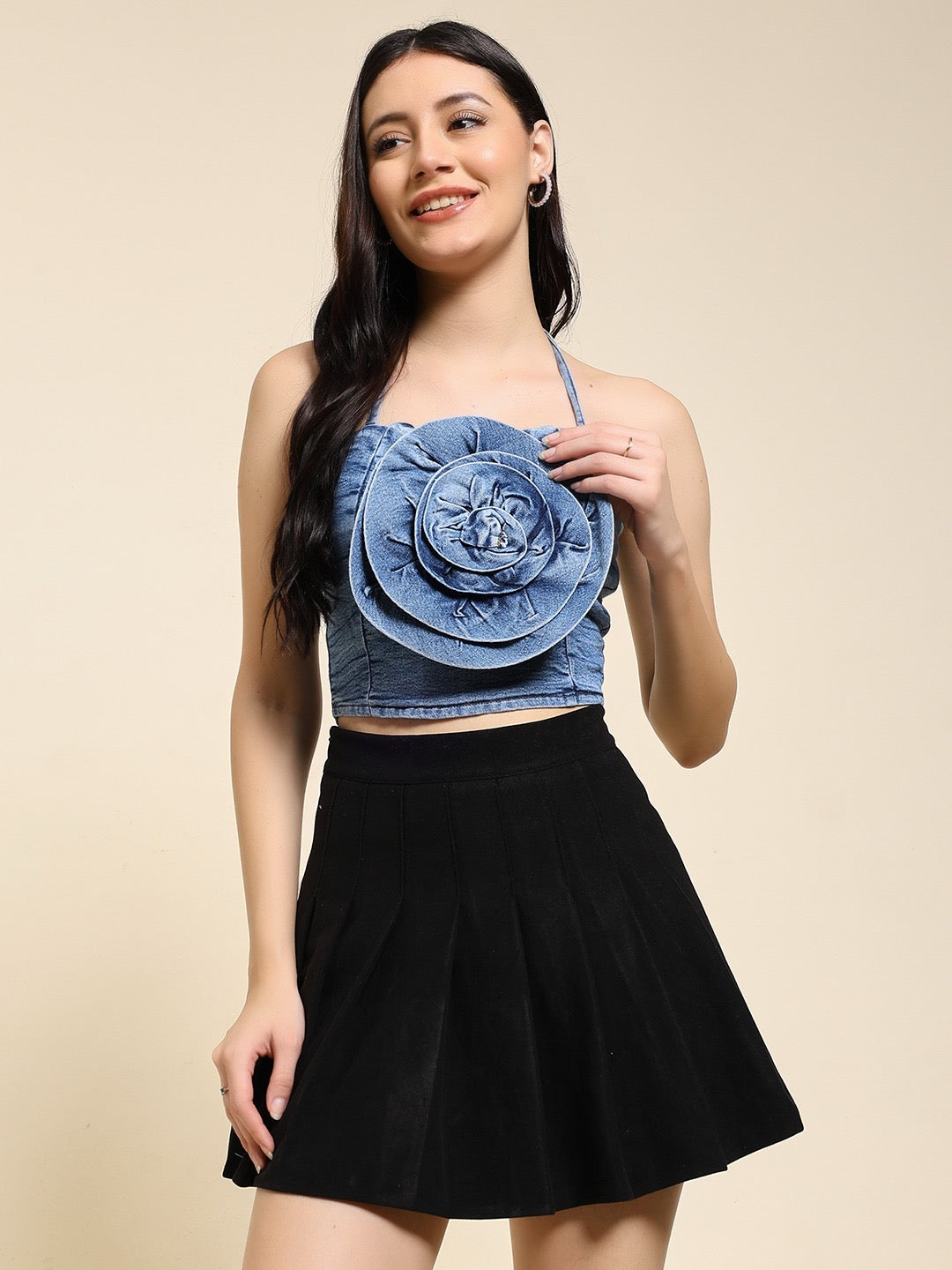 Emily Denim Top