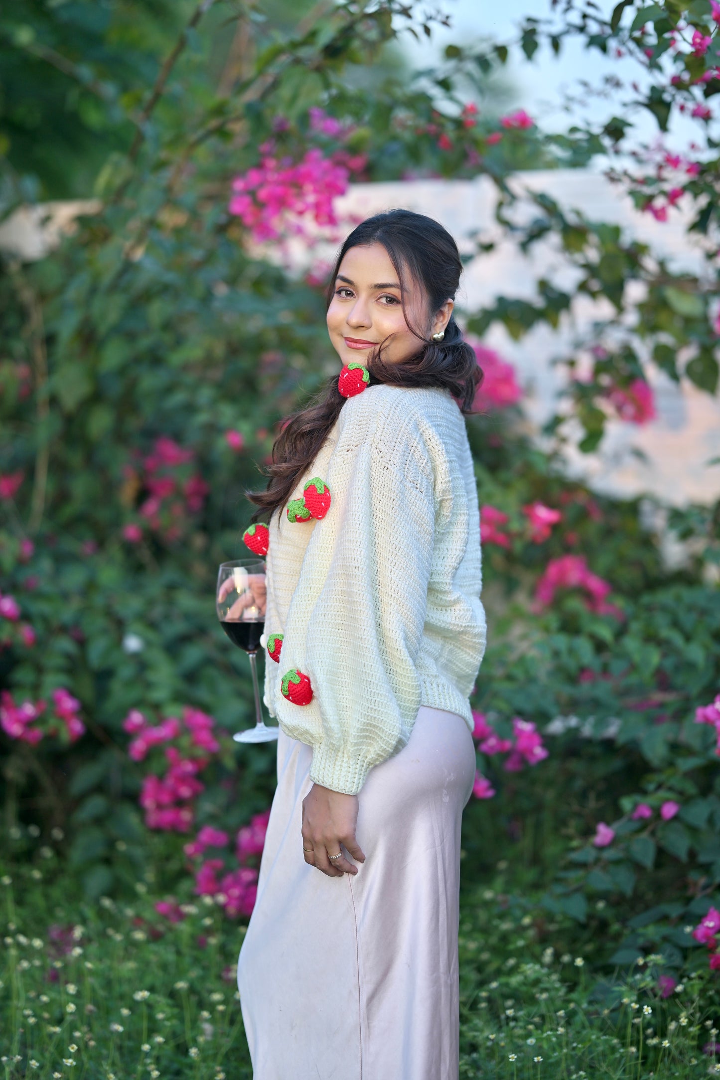 Strawberry 3D cardigan 🍓