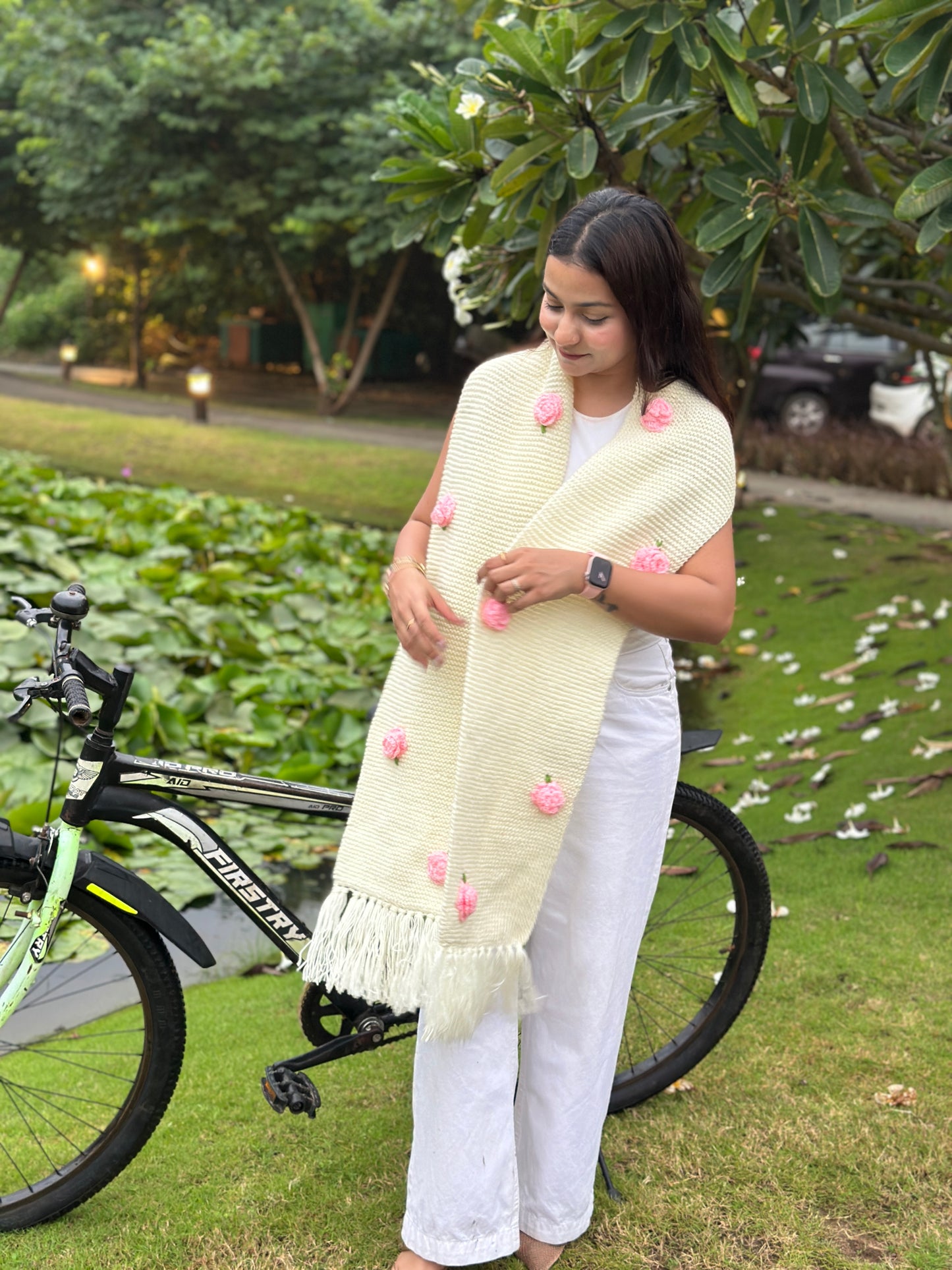 Helen Rose Handmade Scarf - Peach