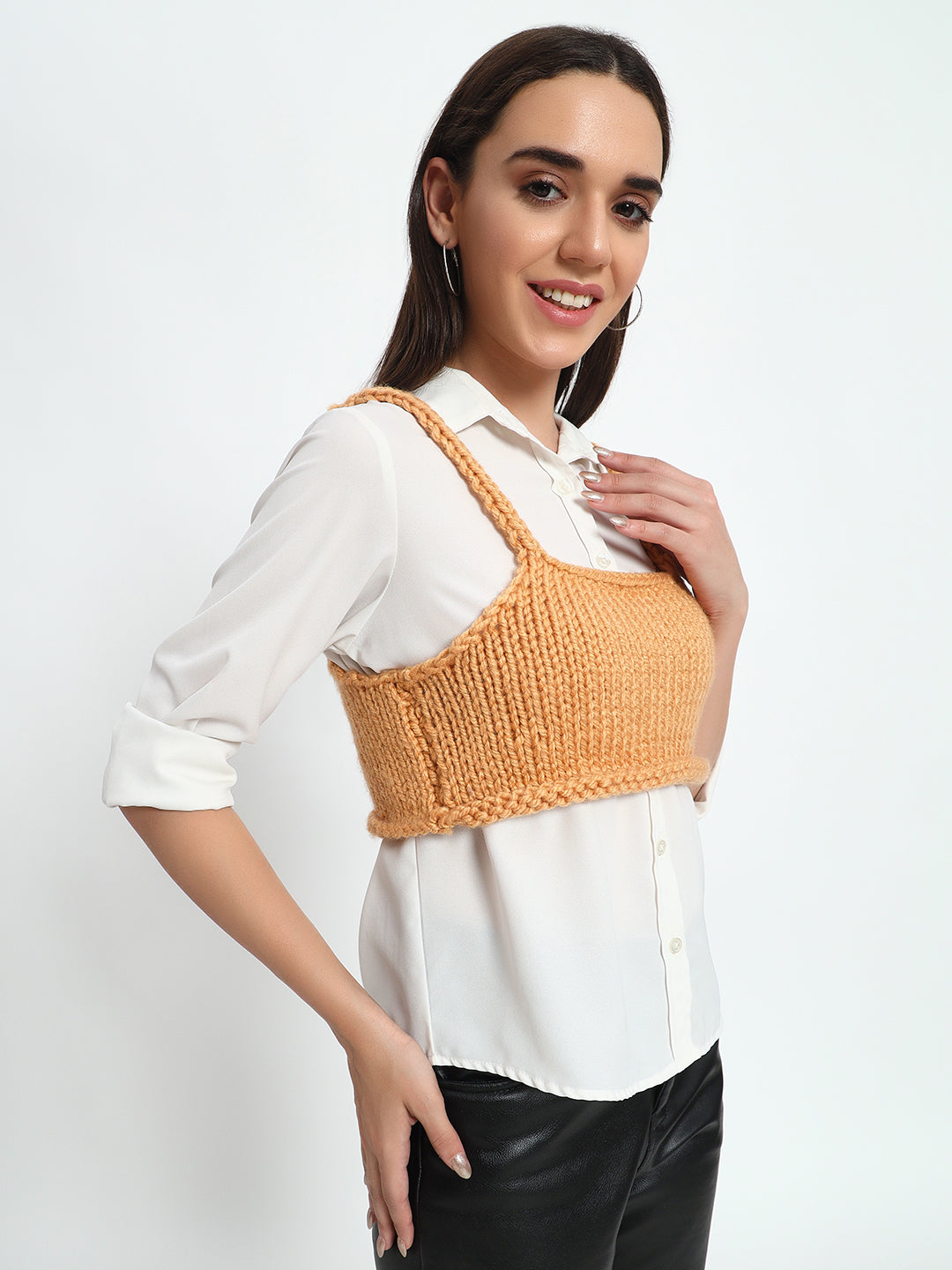 Beige Chunky Tube Top