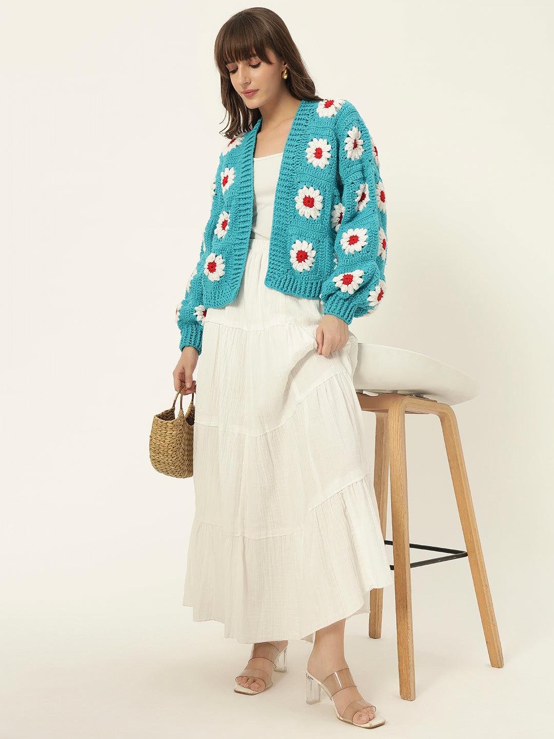 Vancouver Picnic Cardigan - SkyBlue