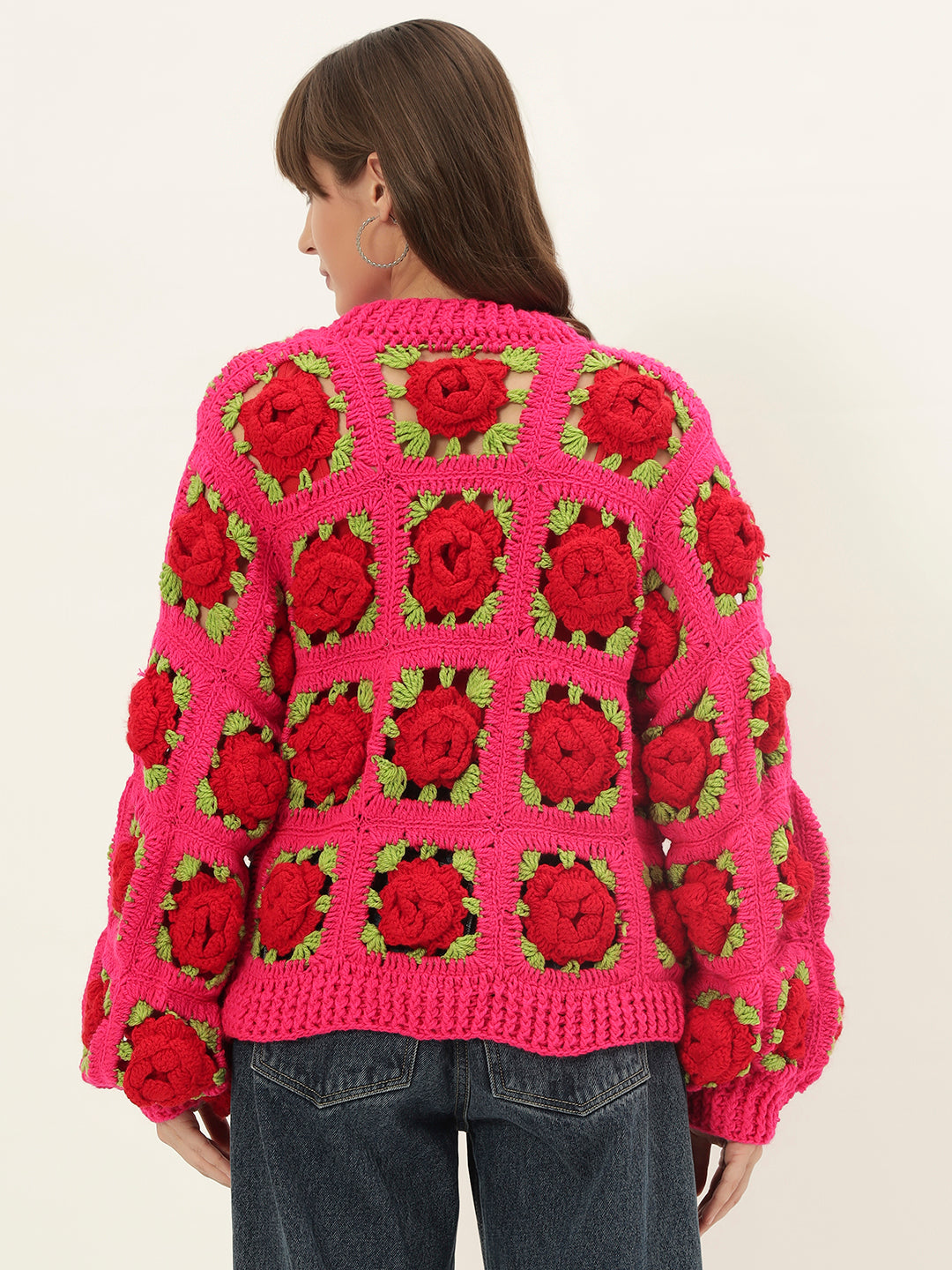 Lady Señorita Rose Bouquet Cardigan