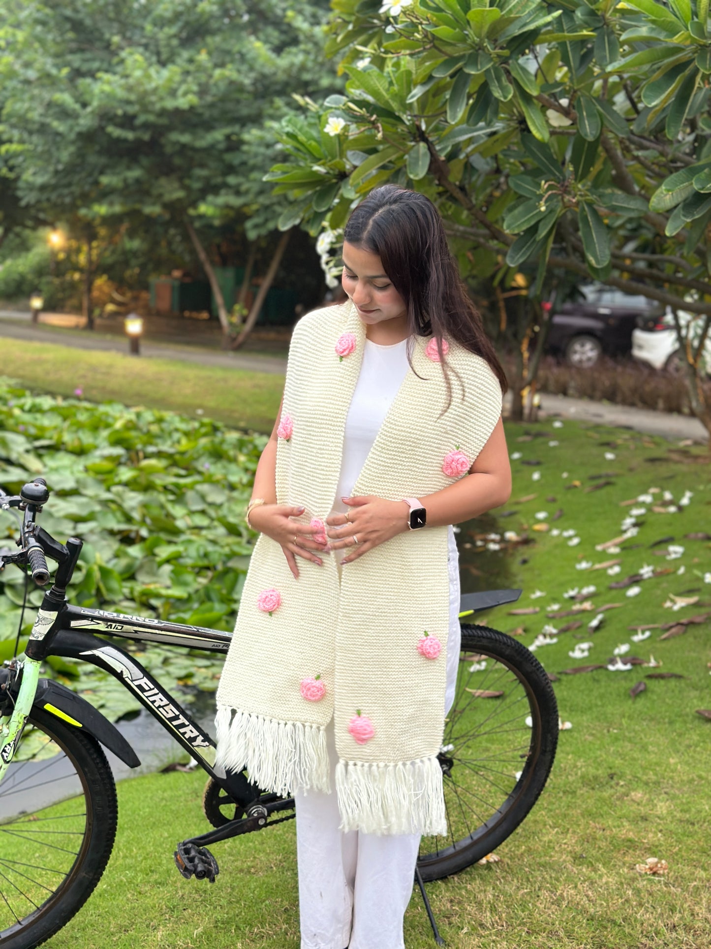 Helen Rose Handmade Scarf - Peach