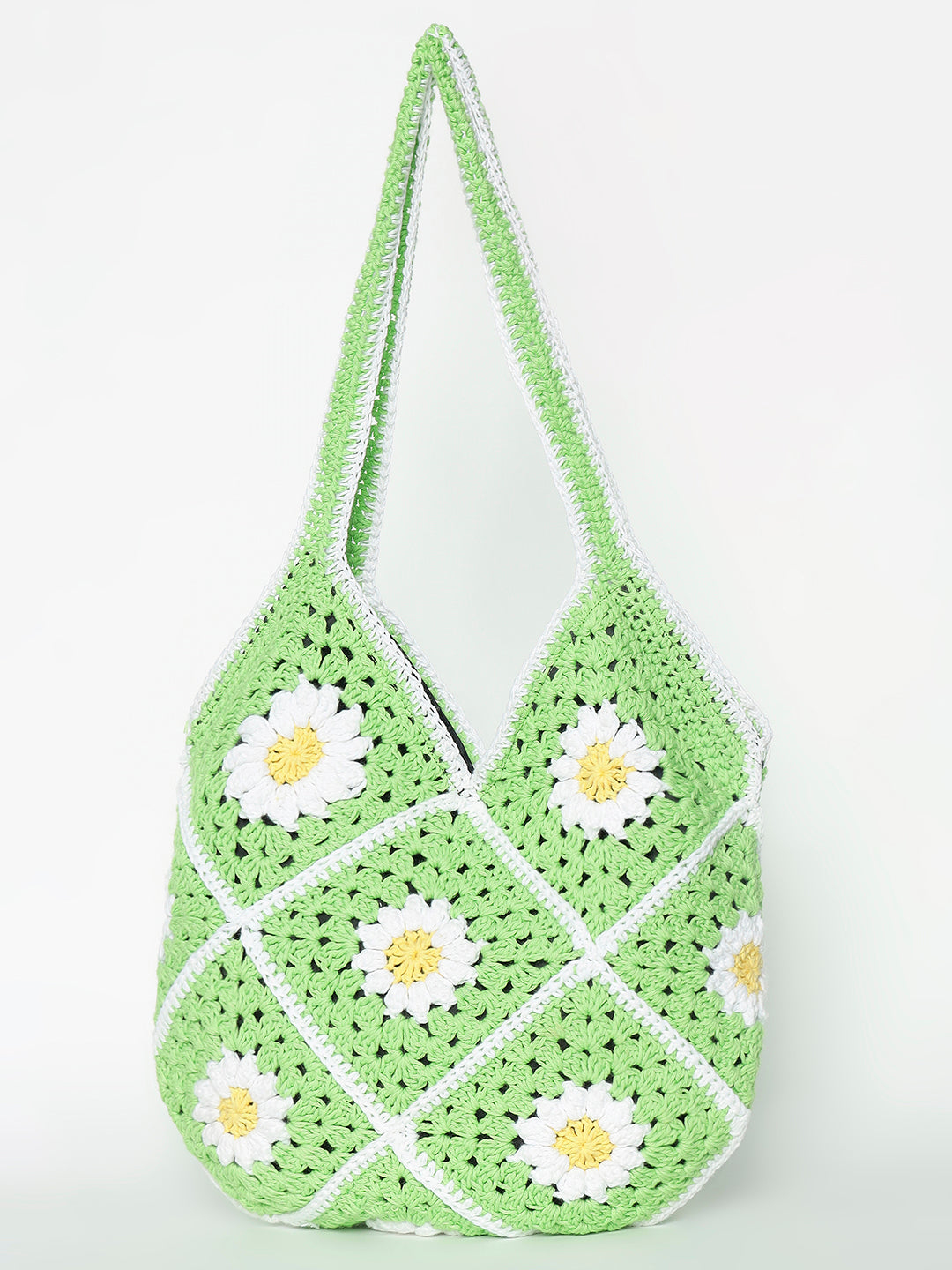 Gigi Handmade Handbag - GreenWhite