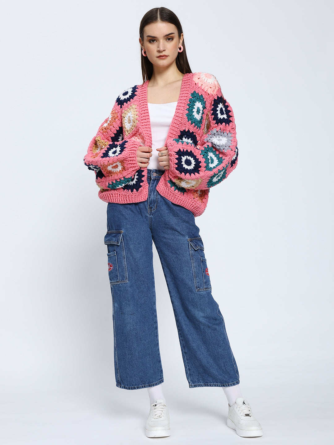 Chioma Bohemian Pink Cardigan