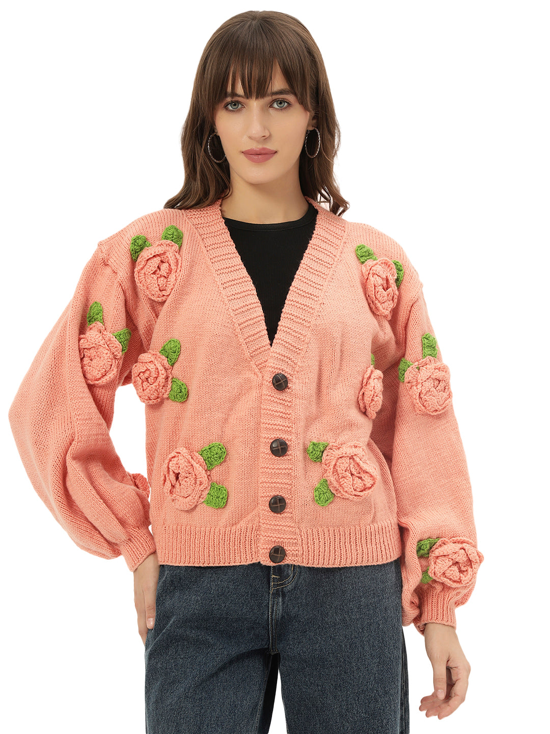 Peachy Rose Cardigan