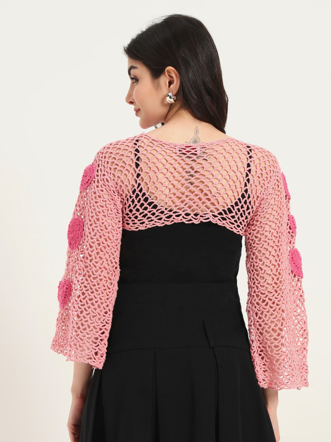Rosebud H-Mesh Handmade Top - Pink