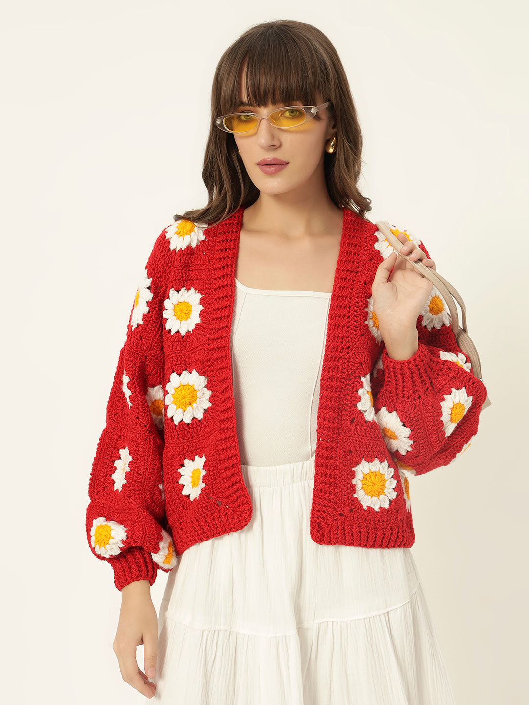 Molly Picnic Cardigan - Red
