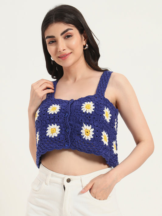 Wisteria Crochet Handmade Top