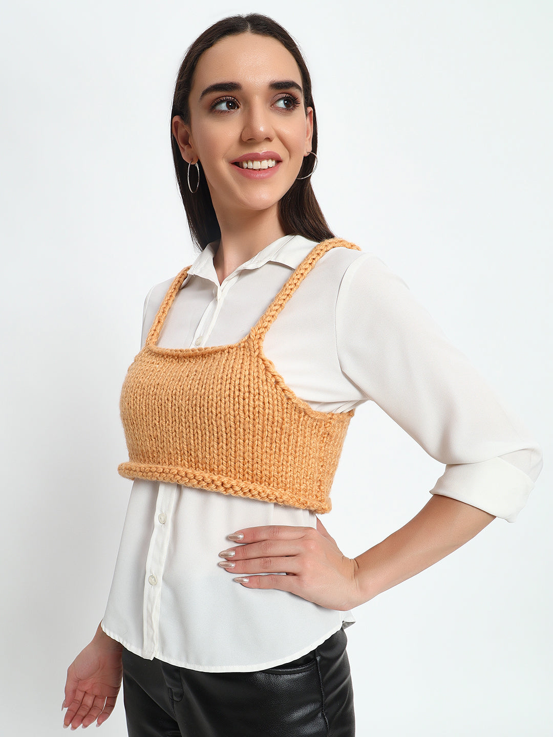 Beige Chunky Tube Top