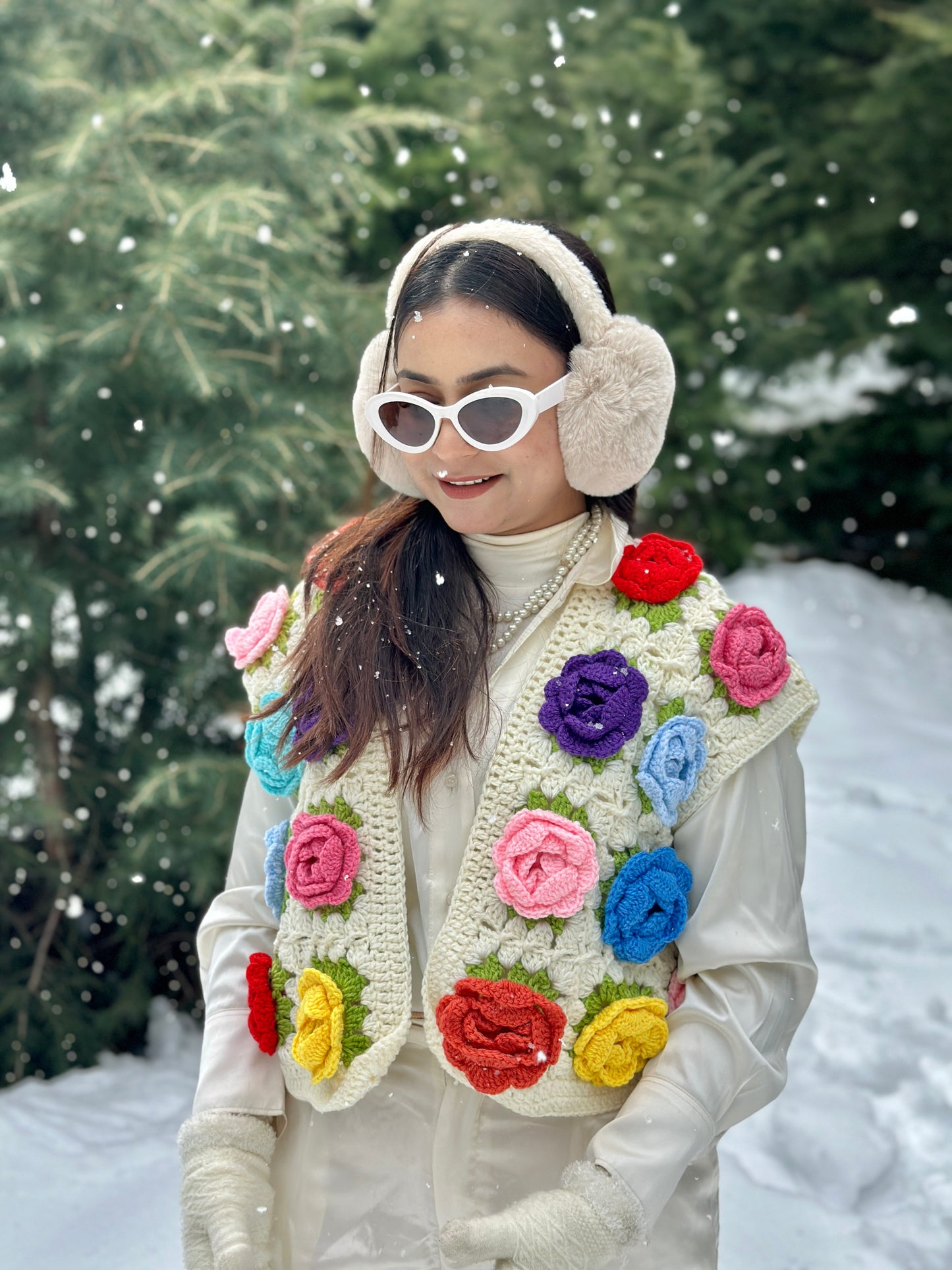 Multi Rose Vest