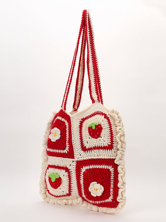 Aesthetic Strawberry Tote Bag