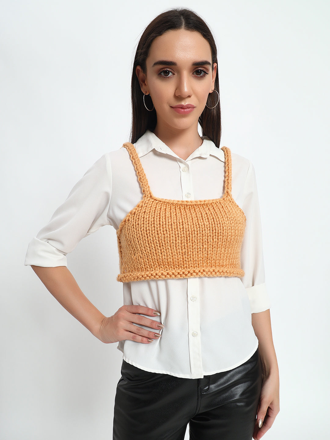 Beige Chunky Tube Top