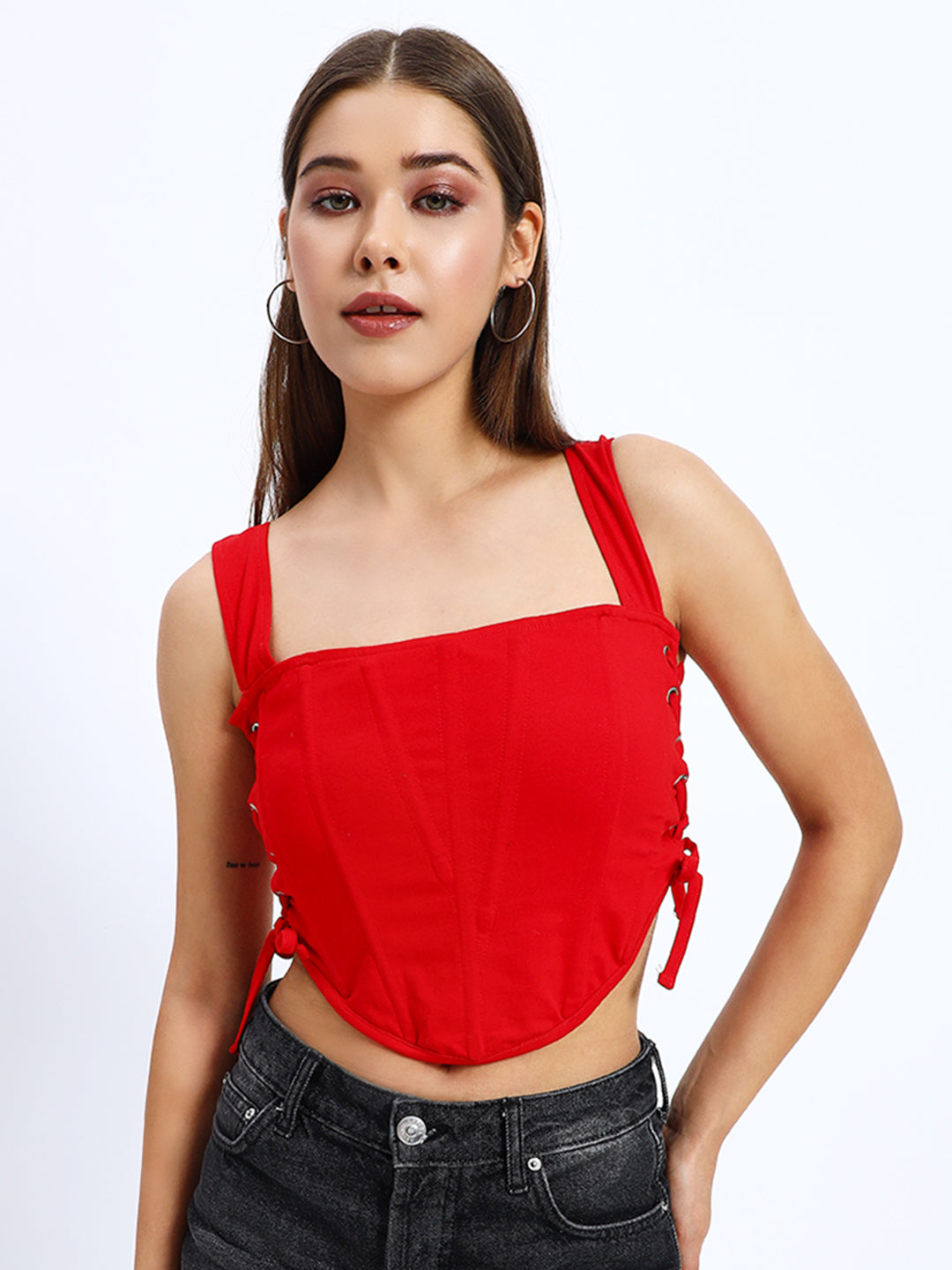 Side Knot Corset Top