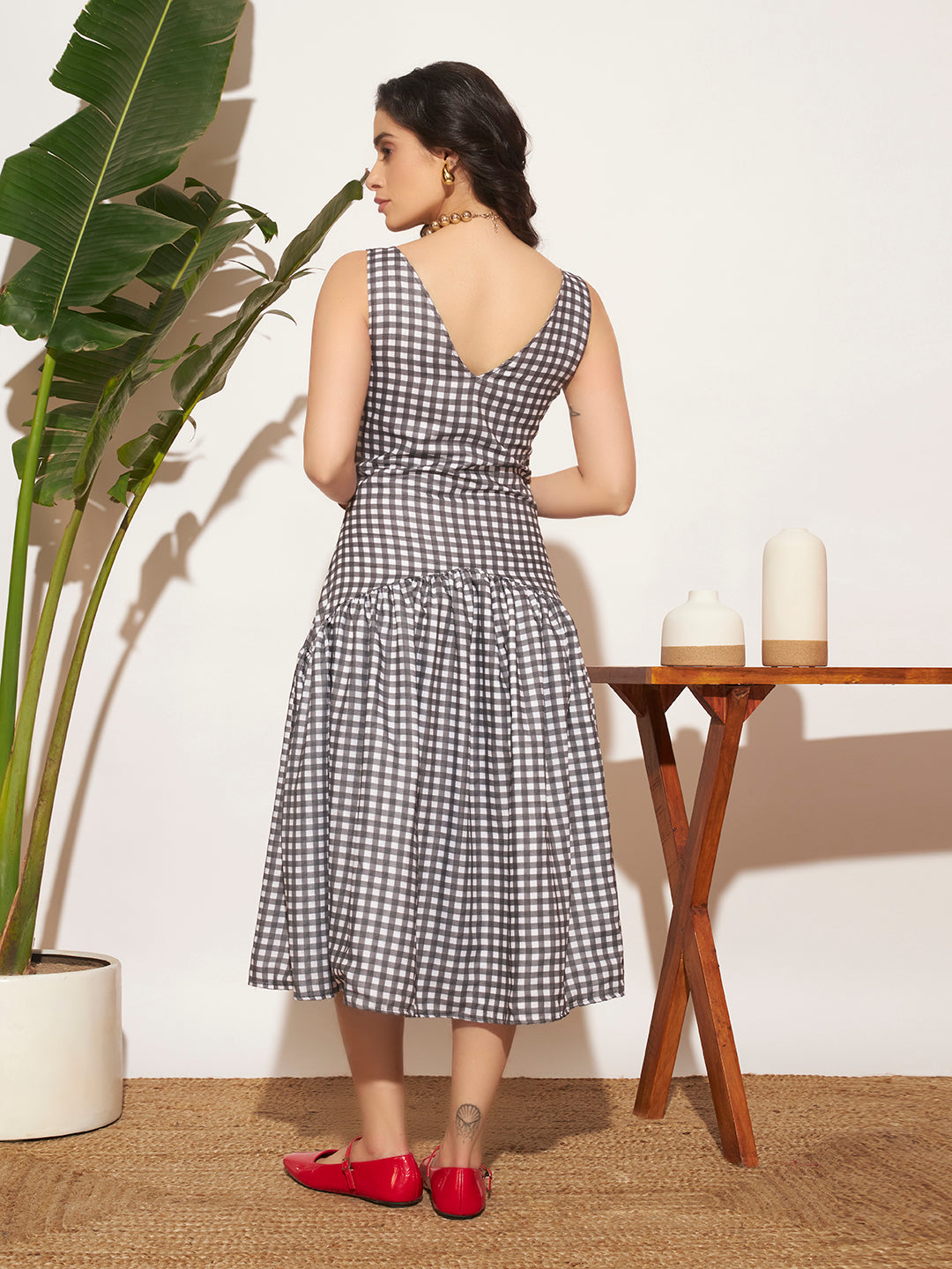 Hi-Tea Ghingham Dress
