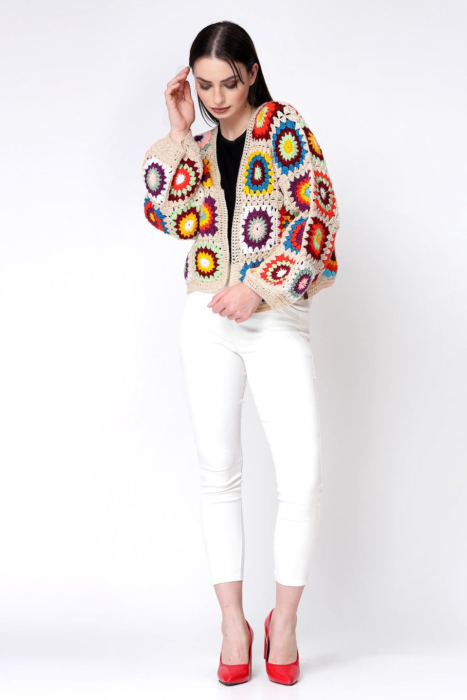 Beige Bohemian Cardigan