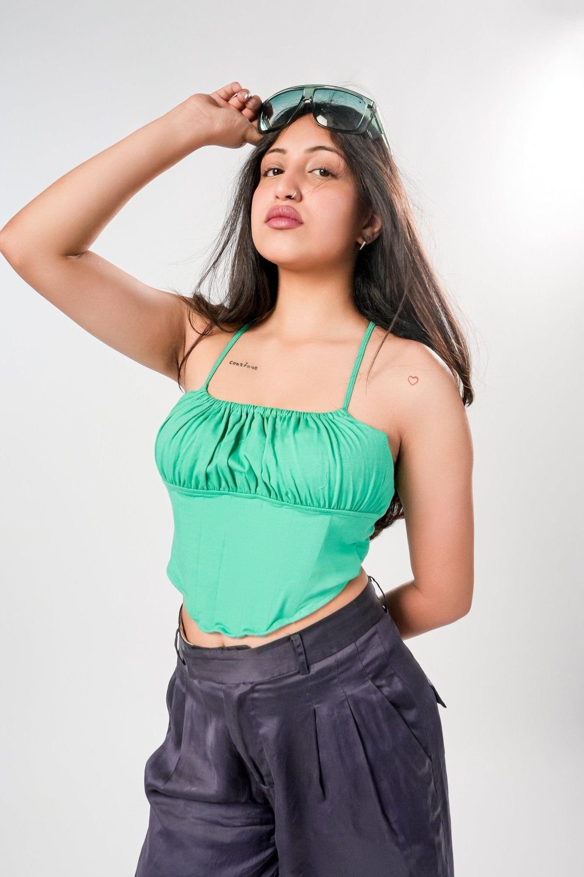 Bustier Green Corset - SUGERCANDY