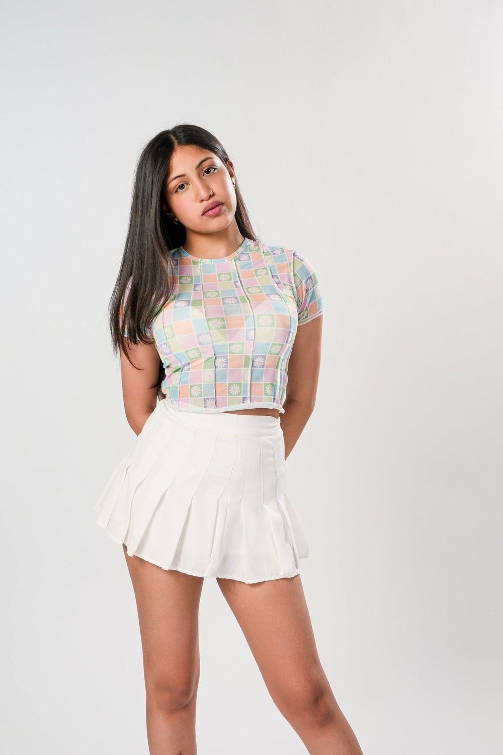 Daisy Mesh Top - SUGERCANDY