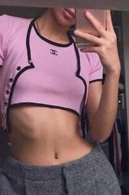 Pink Sassy Jacket Crop Top - SUGERCANDY