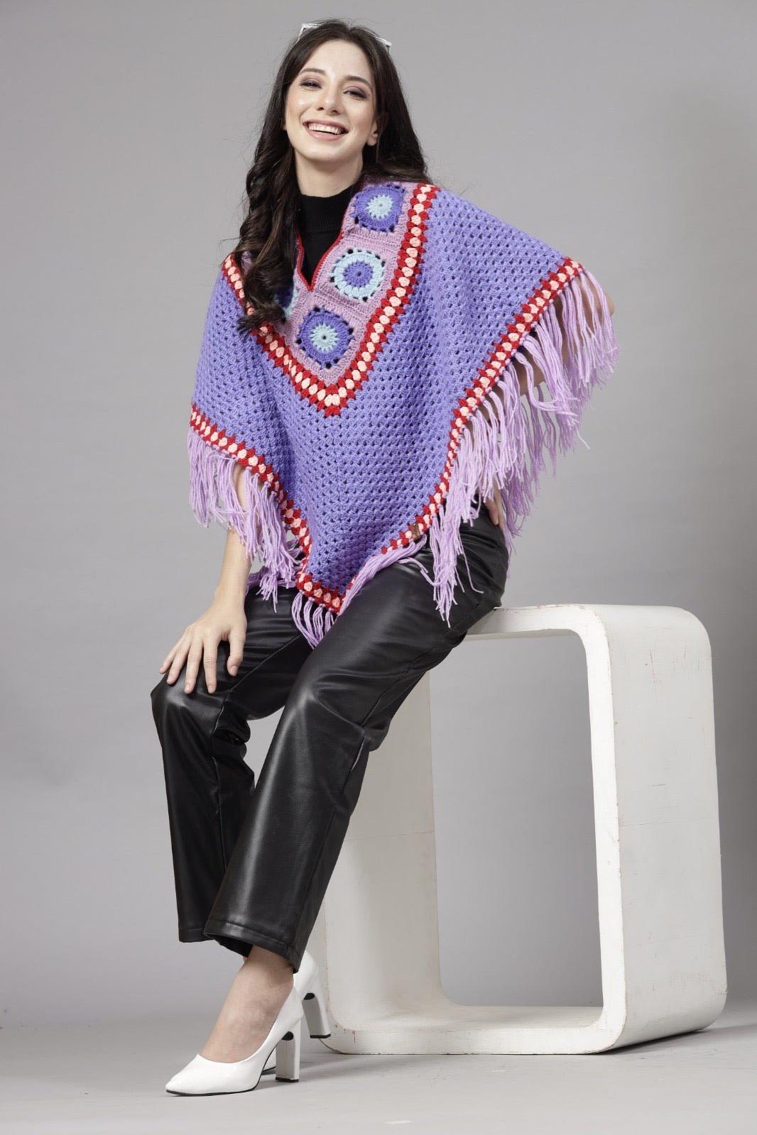 Triangle ponchu sweater - SUGERCANDY