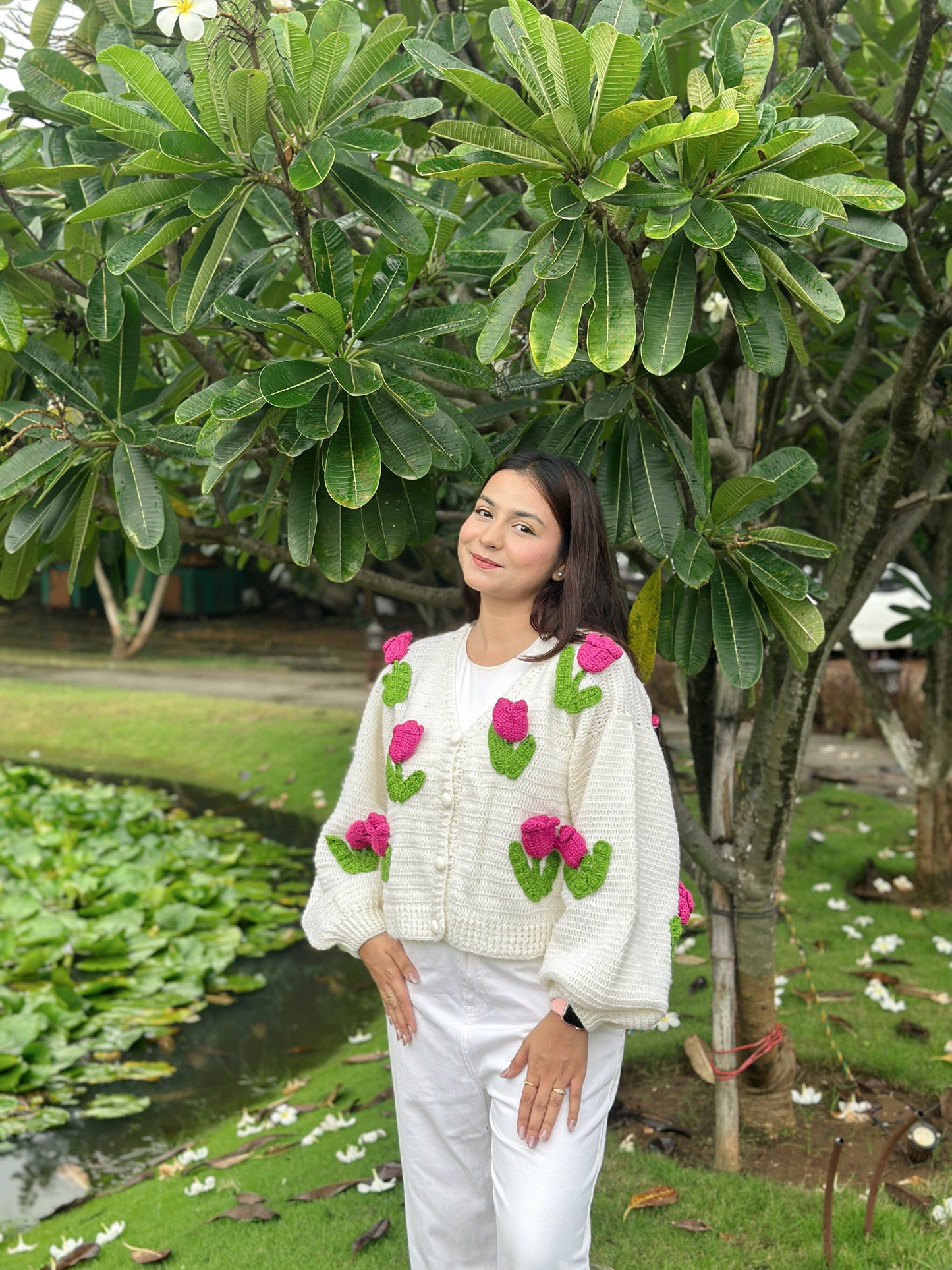 Pink Tulip Cardigan