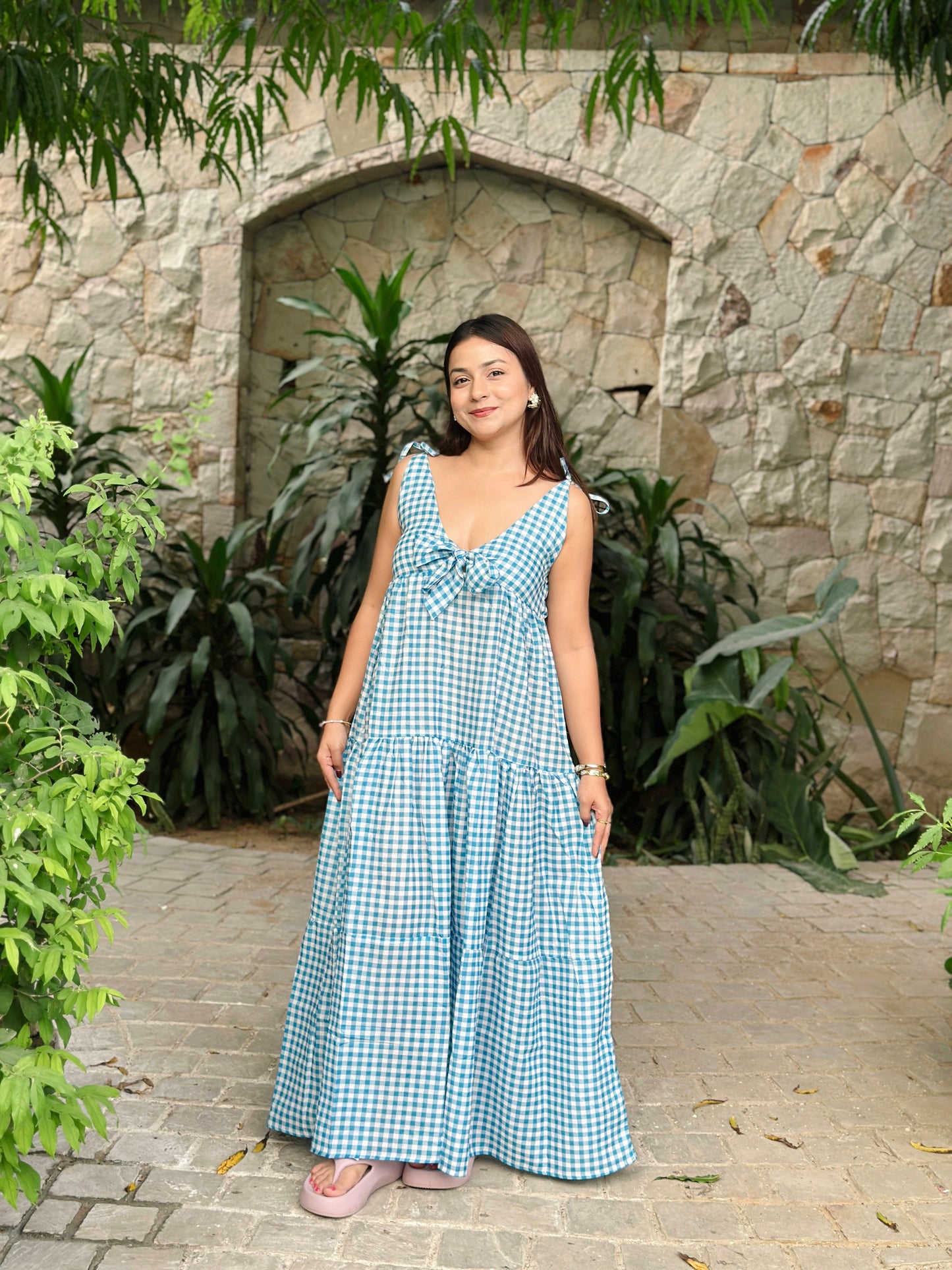 Flora Gingham Dress