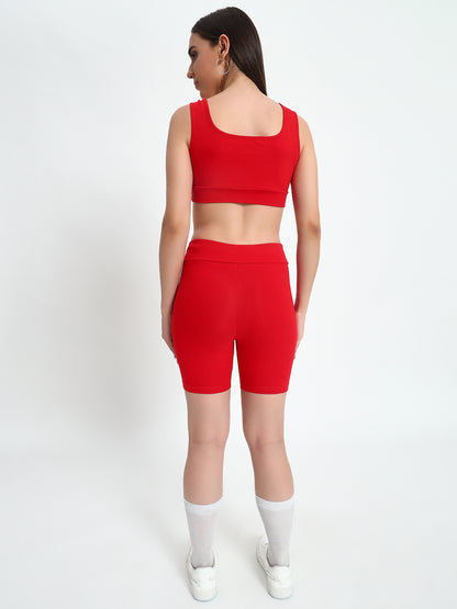 Red Chic Sporty Co-ord Set