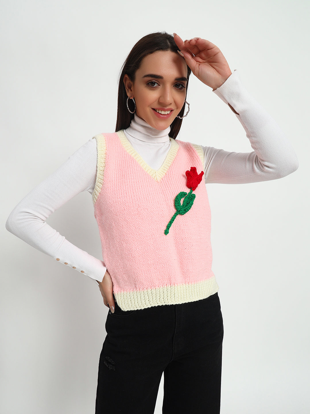 Classy Rose Pink Vest