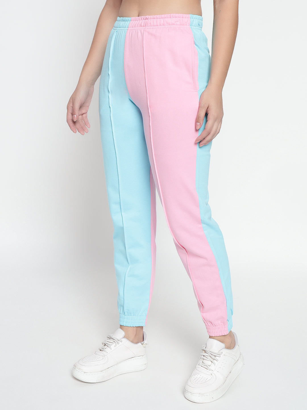 Colour Block High Rise Pants