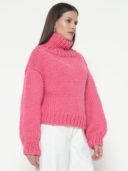 Chunky Pink Sweater