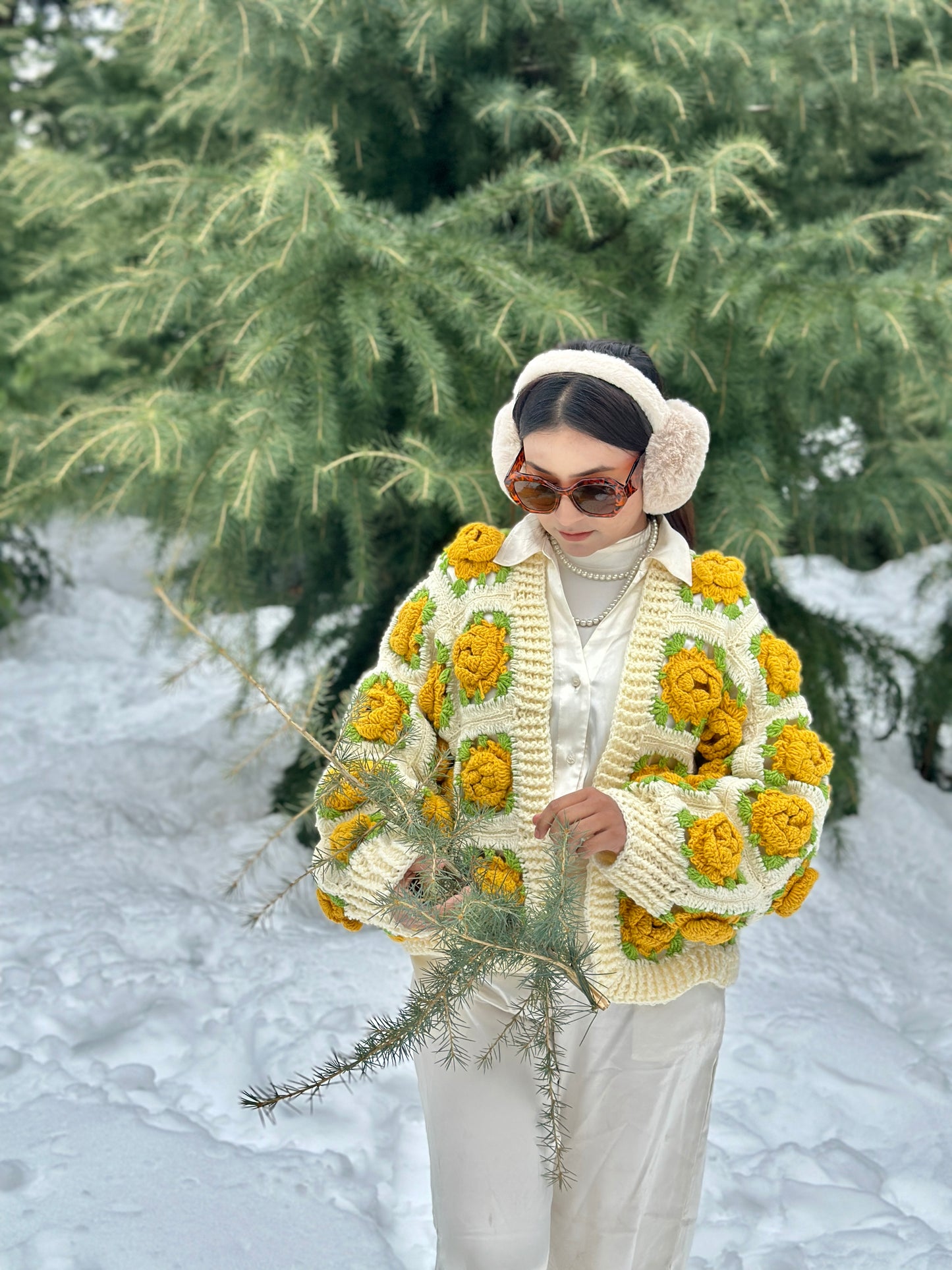 Rosa Foetida Garden Cardigan