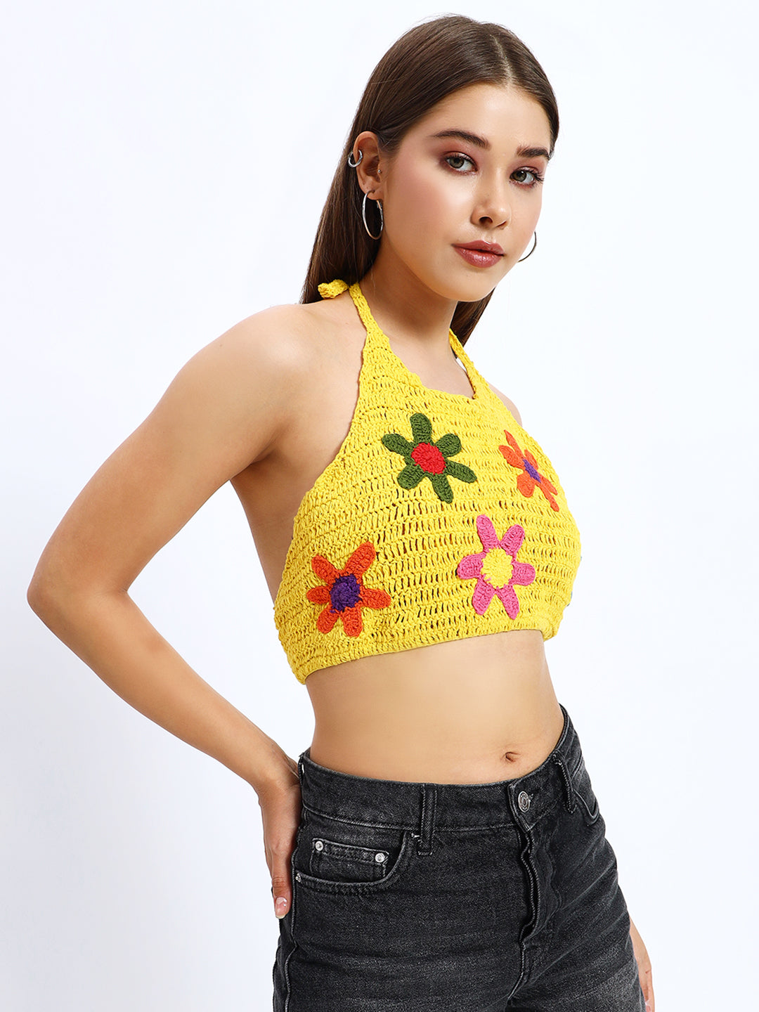 Peony Yellow Handmade Top