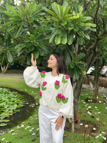 Pink Tulip Cardigan