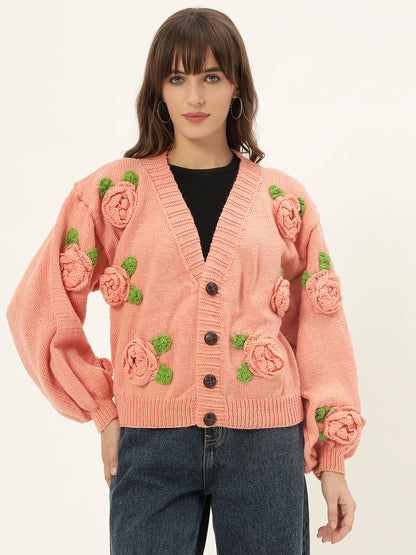 Peachy Rose Cardigan