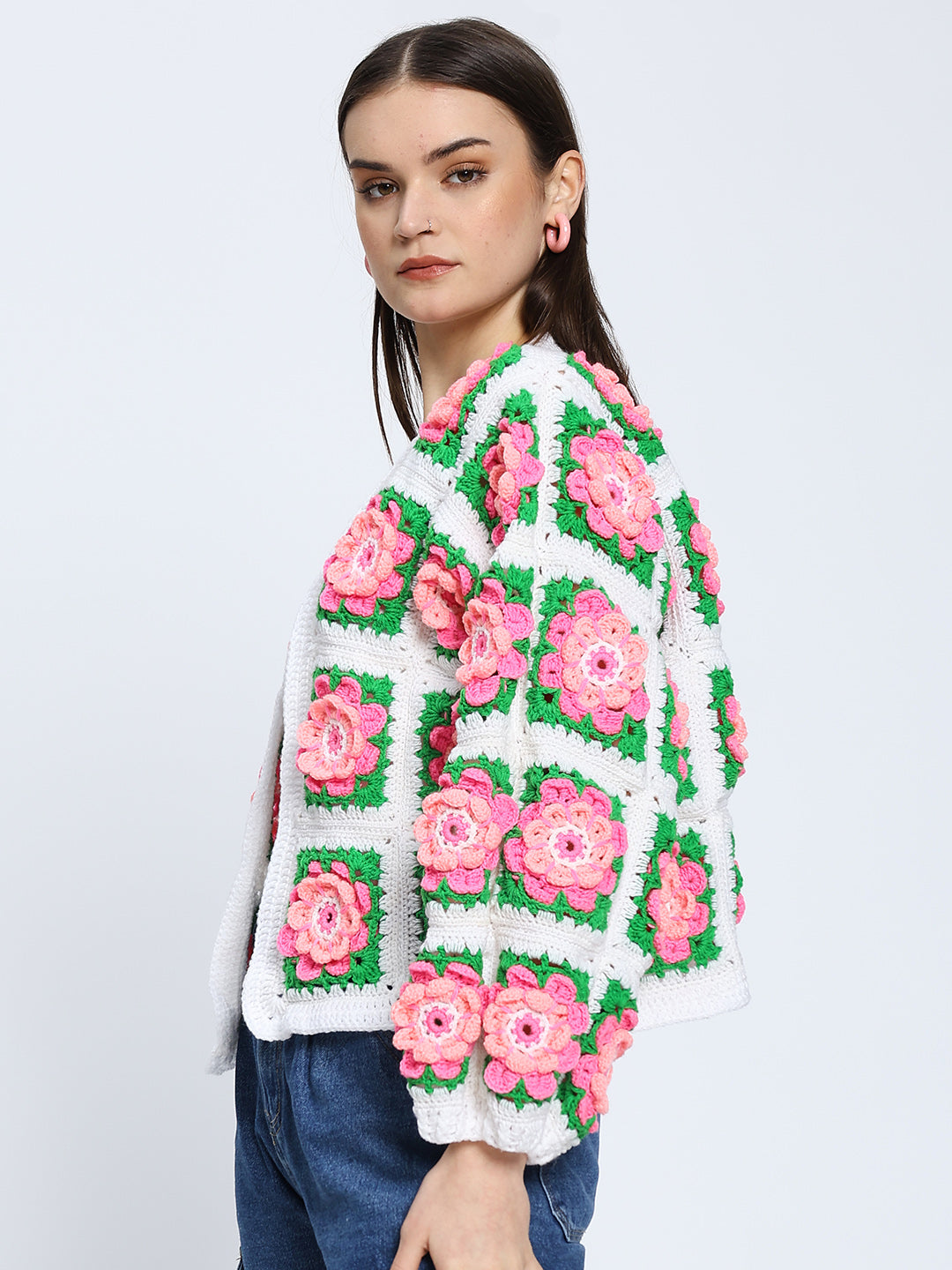 Faretta Flower Cardigan