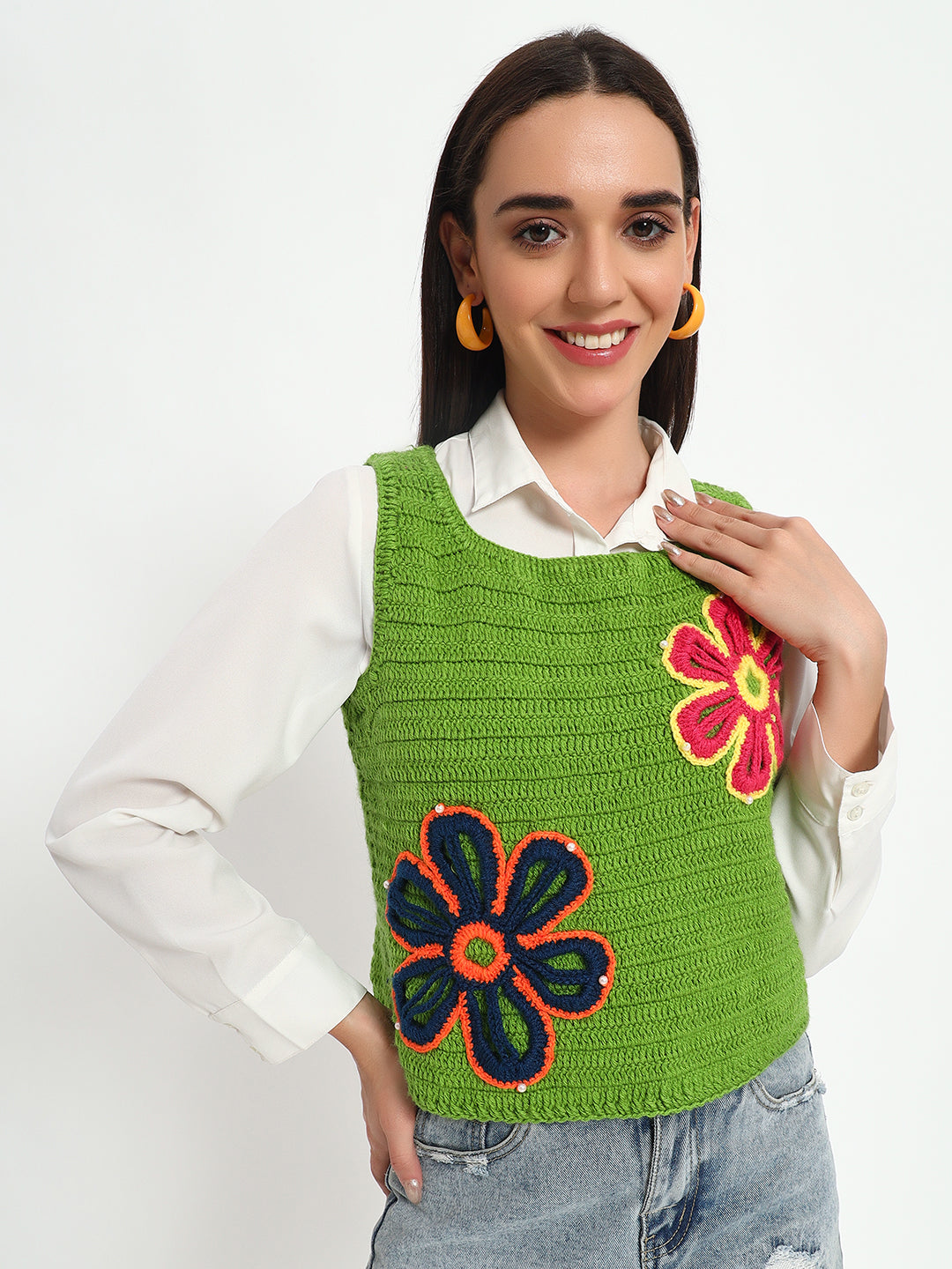 Charlotte Green Vest