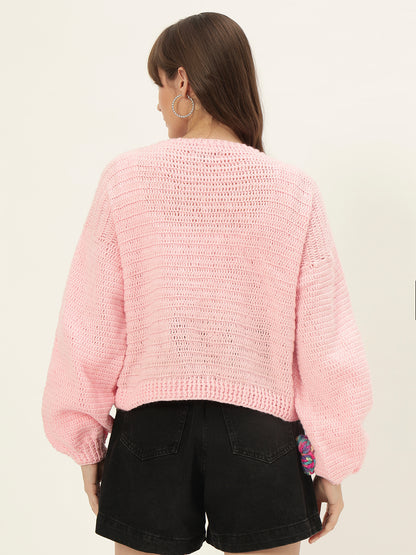 Metta Multipink Daisy cardigan